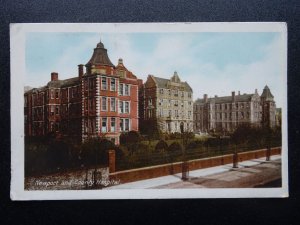 Wales NEWPORT & COUNTY HOSPITAL c1914 Postcard by Woolstone Bros 266