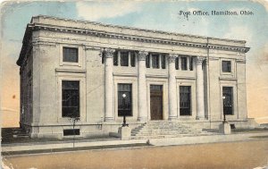 Hamilton Ohio 1917 Postcard Post Office