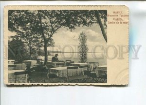 482562 Bulgaria Varna restaurant on the coast Vintage postcard