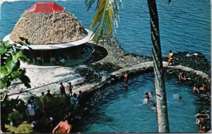 Samoa Piula popular Swimming Spot for Visitors and Locals Vintage Postcard C195