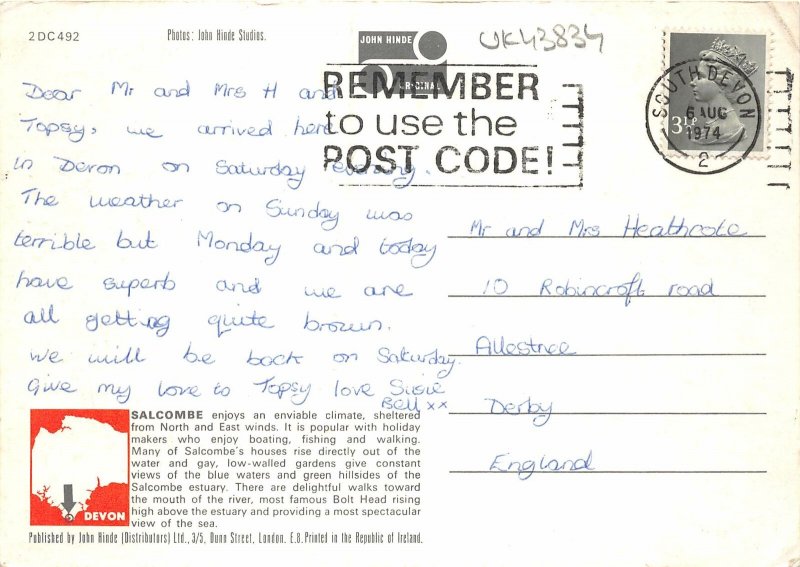 uk43834 salcombe south devon  uk