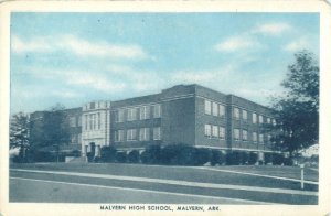 Malvern, Arkansas High School, Pre-Linen Postcard Unused