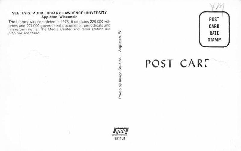 Seeley G. Mudd Library Lawrence University - Appleton, Wisconsin WI