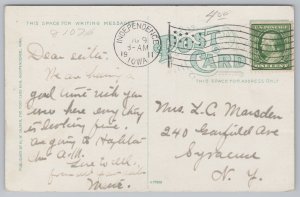 State View~Independence High School Independence Iowa~Vintage Postcard