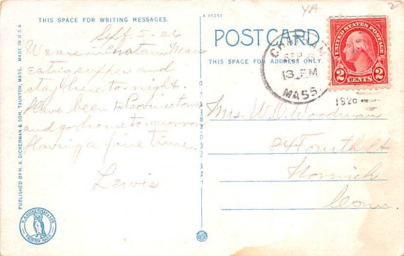 Race Point Light Provincetown, Massachusetts MA Postcard