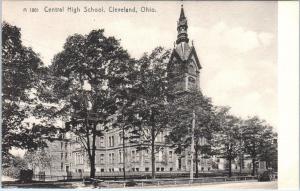 CLEVELAND, OH Ohio     CENTRAL  HIGH  SCHOOL      c1900s     Postcard