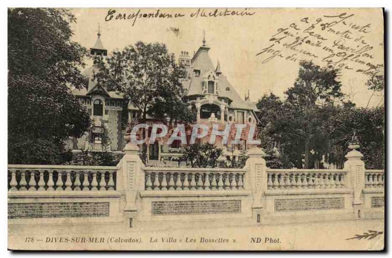 Old Postcard Dives sur Mer Villa Les Bossettes