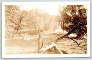 Elizabeth IL~Sure Are Hills Out All Way~Wildcat Spring RPPC 1930 Druger Chicago 