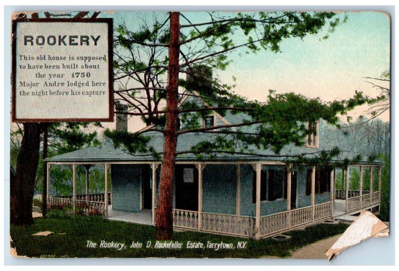 c1910's The Rookery John D Rockefeller Estate Tarrytown New York NY Postcard 