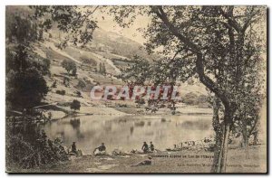 Old Postcard Militaria Alpine Hunters Lake of & # 39Ubaye