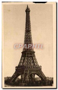 Old Postcard Paris Eiffel Tower