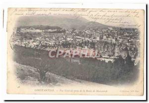 Algeria Constantine Old Postcard General View from the road Mansura