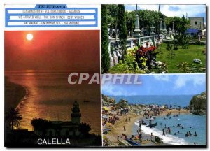 Postcard Modern Calella Diferentes vistas Barcelona Espana