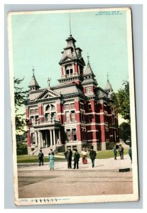 Vintage Early 1900's Court House Saginaw Michigan POSTED