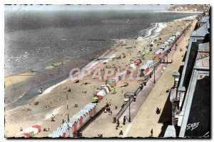 Old Postcard Cabourg Calvados Beach