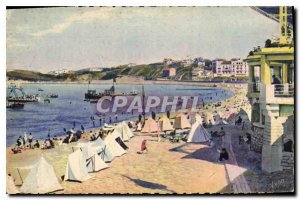 Postcard Old La Douce France Cote Basque Saint Jean de Luz Bass pyrenees Beac...