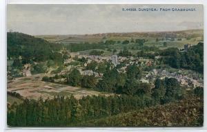 Panorama Dunster from Grabhurst Somerset United Kingdom 1910c postcard