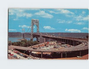 M-115292 George Washington Bridge Hudson River Fort Lee New Jersey USA
