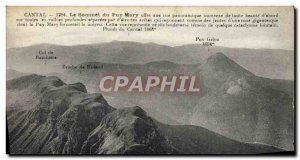 Old Postcard The Summit Du Puy Mary