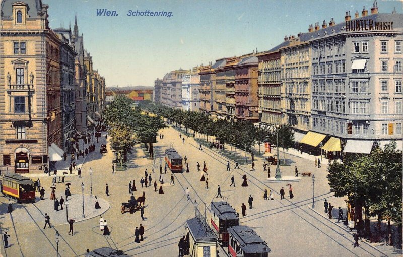 WIEN VIENNA AUSTRIA~SCHOTTENRING~1912 AMATOUNY POSTCARD