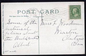 Massachusetts HUB BOSTON 6 Views Kings Chapel Bunker Hill pm1909 - Divided Back