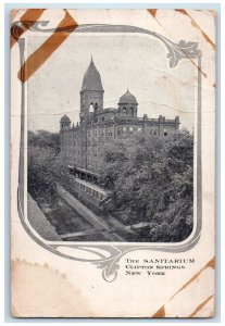 1908 The Sanitarium Scene Clifton Springs New York NY Posted Vintage Postcard