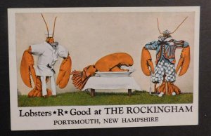 Mint USA Advertisement Postcard Lobsters Good at the Rockingham Portsmouth NH