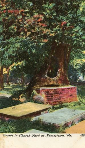 VA - Jamestown, Tombs In Churchyard