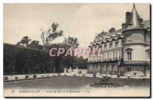 Old Postcard Rambouillet output Park and the Quincunx