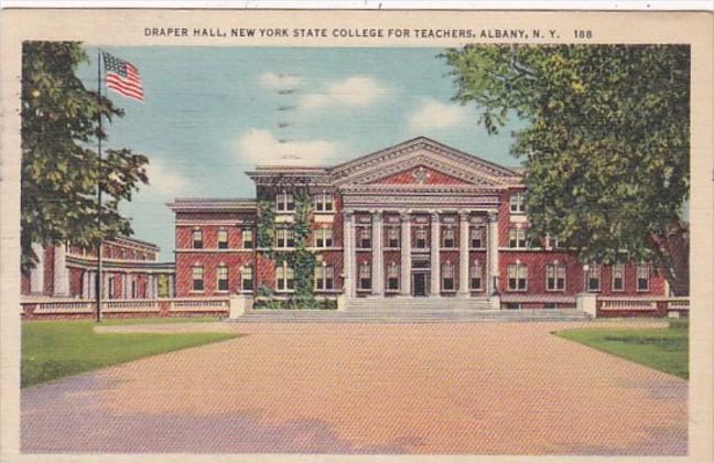 New York Albany Draper Hall New York State Teachers College 1937 Curteich