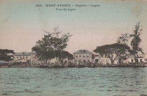 Nigeria Lagos From The Lagoon River Antique African Postcard