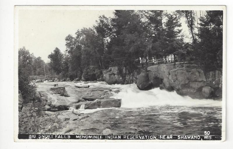 Vintage USA Photo Postcard - Menominee Indian Reservation, Shawano, WI (AJ60)