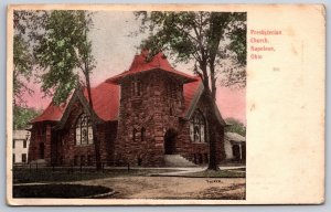 Naploean Ohio~Presbyterian Church~Fauver Pub~Art Mfg Co~c1910 Postcard