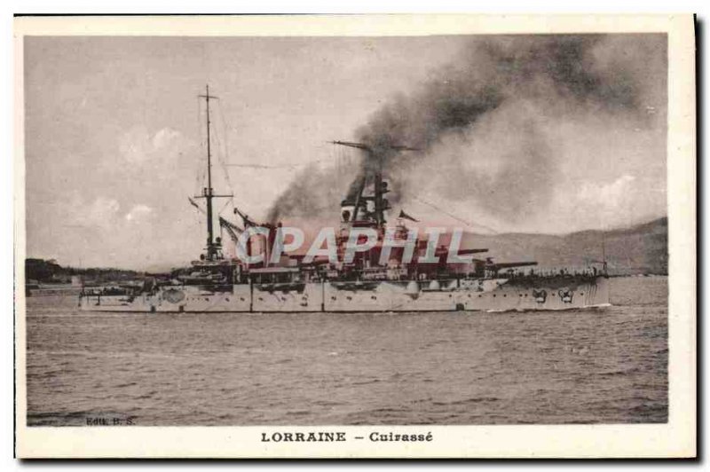 Old Postcard Boat Lorraine Breastplate