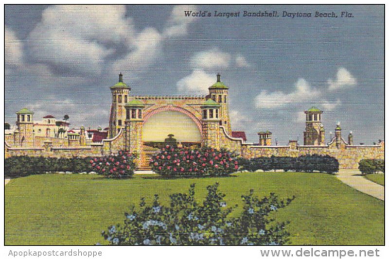 World's Largest Bandshell Daytona Florida Curteich