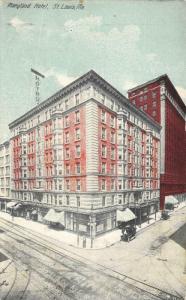 ST LOUIS, MO Missouri     MARYLAND HOTEL & Street View   c1910's Postcard