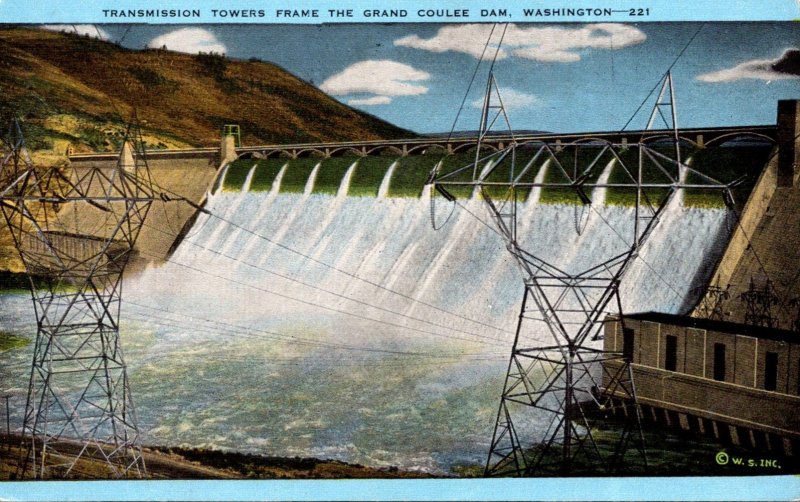 Washington Grand Coulee Dam Transmission Towers