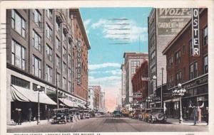 Iowa Des Moines Walnut Street Looking East 1926 Curteich