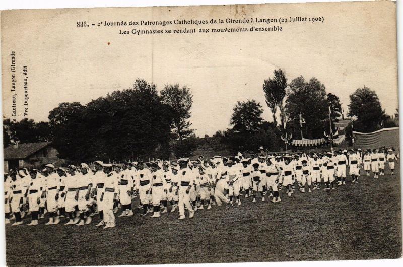 CPA Journée des patronages catholiques de la gironde a LANGON (193001)