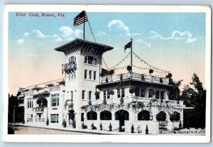 Miami Florida FL Postcard Elks Club Exterior View Building 1920 Vintage Unposted