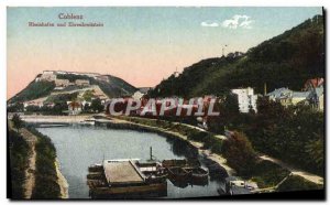 Old Postcard Ehrenbreitstein Coblenz And Rheinhafen