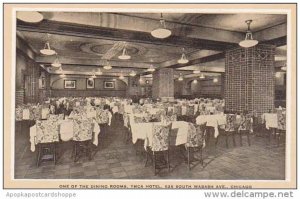 Illinois Chicago One Of the Dining Rooms Y M C A Hotels 826 South Wabash Avenue