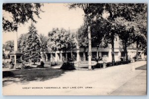 Salt Lake City Utah UT Postcard Great Mormon Tabernacle c1910's Vintage Antique