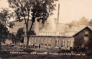 Foxcroft Dover Maine Brown's Mill Real Photo Vintage Postcard AA29358