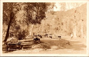 RPPC Memorial Park, Arroyo Seco River Near King City CA Vintage Postcard T64