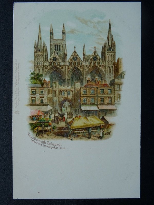 ENGLISH CATHEDRAL Peterborough Cathedral c1903 UB Postcard - Raphael Tuck 515