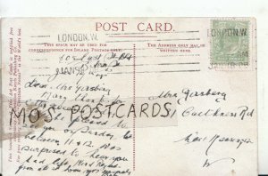 Genealogy Postcard - Gasberg - 31 Caithness Road - East Kensington W - Ref 9657A
