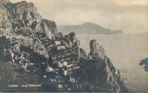 Italy Capri Arco Naturale RPPC Vintage Postcard 02.00