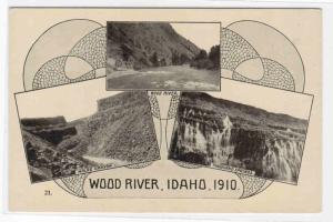 Wood River Idaho 1910c multi view postcard