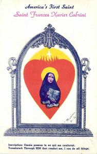 Vintage Postcard America's First Saint Frances Xavier Cabrini Unposted